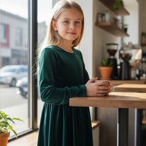 Children’s place NWT green long Sleeve dress